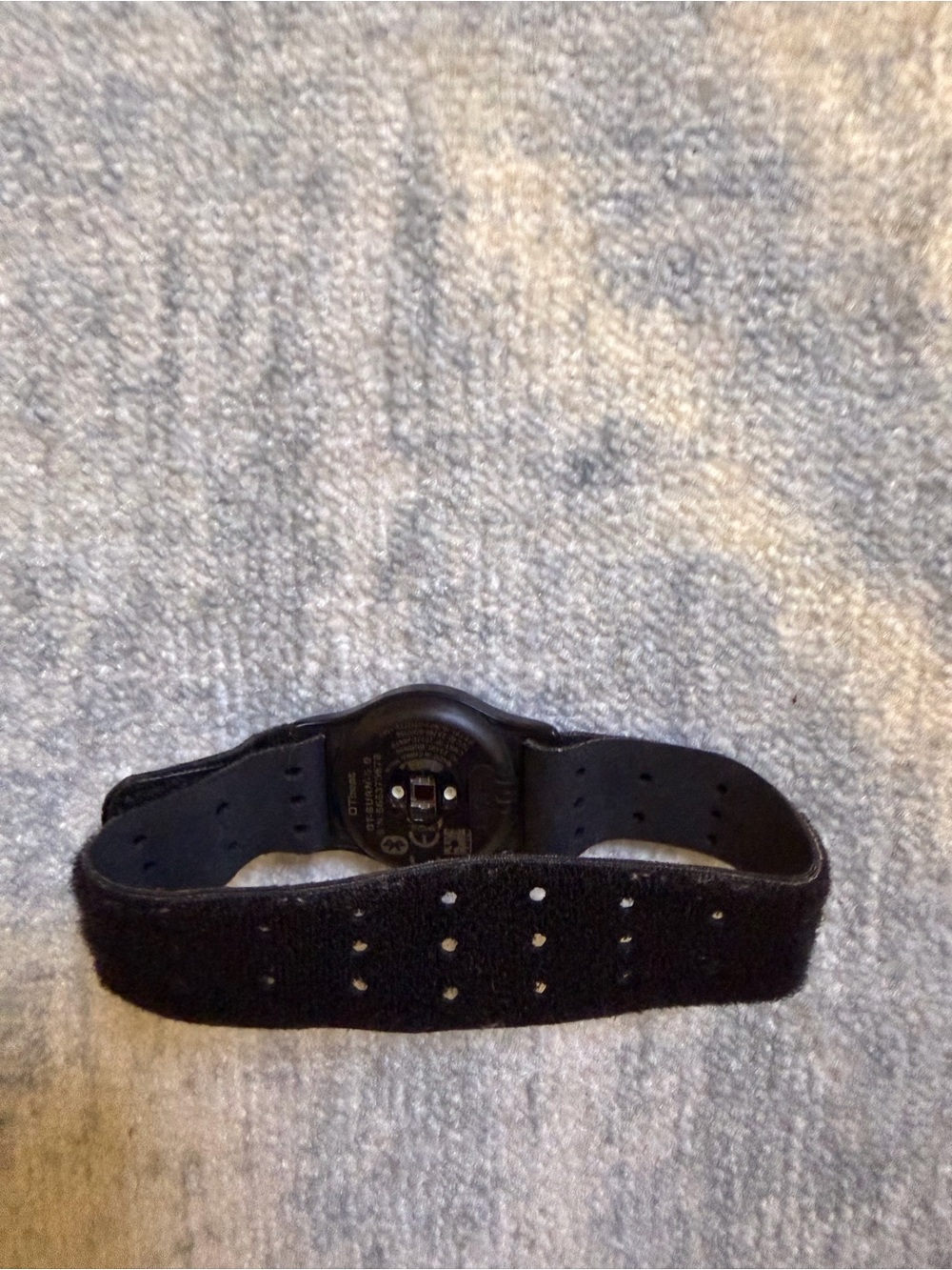 Black Fitness Wearable Wristband - Orange Theory